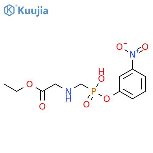 GLYCINE, N-[[HYDROXY(3-NITROPHENOXY)PHOSPHINYL]METHYL]-, 1-ETHYL ESTER structure