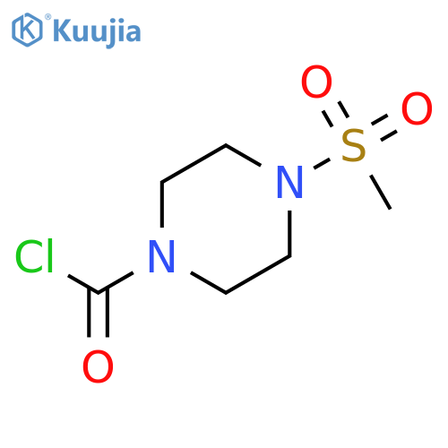 4-methanesulfonylpiperazine-1-carbonyl chloride structure