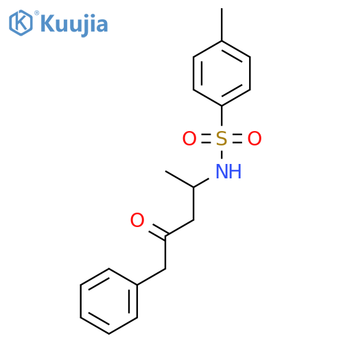 Benzenesulfonamide, 4-methyl-N-(1-methyl-3-oxo-4-phenylbutyl)- structure