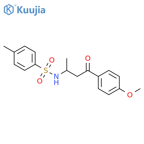 Benzenesulfonamide,N-[3-(4-methoxyphenyl)-1-methyl-3-oxopropyl]-4-methyl- structure