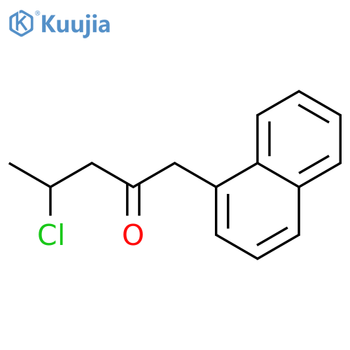 2-Pentanone, 4-chloro-1-(1-naphthalenyl)- structure
