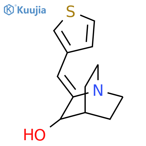 1-Azabicyclo[2.2.2]octan-3-ol, 2-(3-thienylmethylene)- structure