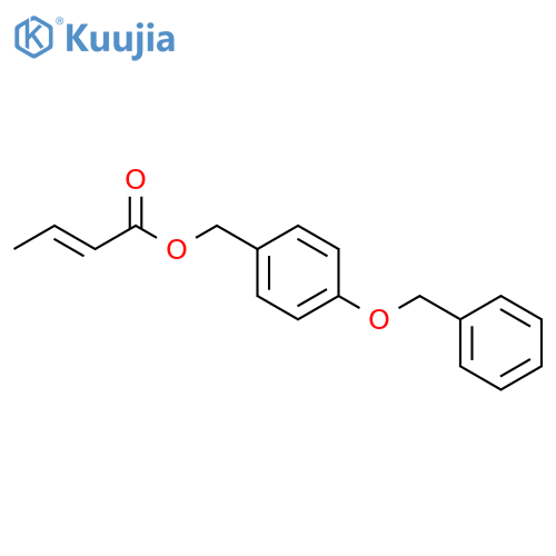 2-Butenoic acid, [4-(phenylmethoxy)phenyl]methyl ester, (2E)- structure