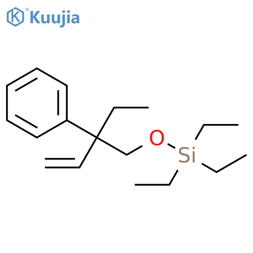Silane, triethyl[(2-ethyl-2-phenyl-3-butenyl)oxy]- structure