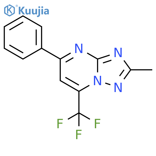 [1,2,4]Triazolo[1,5-a]pyrimidine, 2-methyl-5-phenyl-7-(trifluoromethyl)- structure