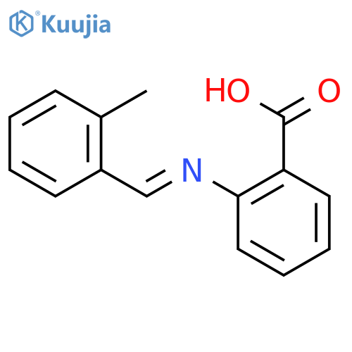 Benzoic acid, 2-[[(2-methylphenyl)methylene]amino]- structure