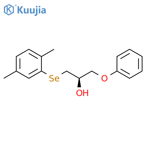 2-Propanol, 1-[(2,5-dimethylphenyl)seleno]-3-phenoxy-, (2R)- structure
