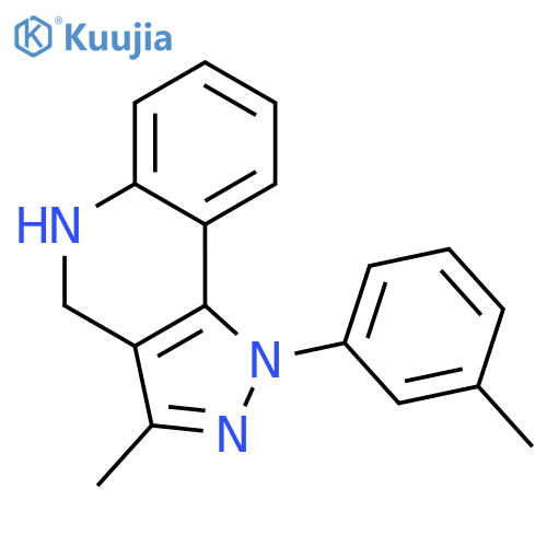 1H-Pyrazolo[4,3-c]quinoline, 4,5-dihydro-3-methyl-1-(3-methylphenyl)- structure