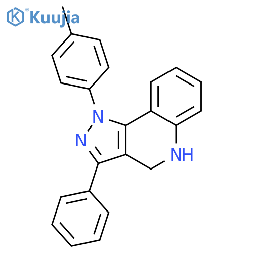 1H-Pyrazolo[4,3-c]quinoline, 4,5-dihydro-1-(4-methylphenyl)-3-phenyl- structure