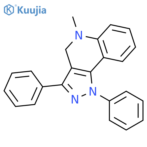 1H-Pyrazolo[4,3-c]quinoline, 4,5-dihydro-5-methyl-1,3-diphenyl- structure