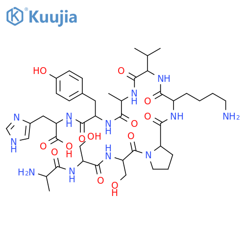 L-Histidine, L-alanyl-L-seryl-L-seryl-L-prolyl-L-lysyl-L-valyl-L-alanyl-L-tyrosyl- structure