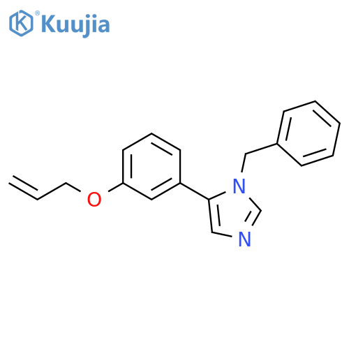1H-Imidazole, 1-(phenylmethyl)-5-[3-(2-propenyloxy)phenyl]- structure