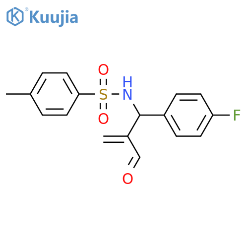 Benzenesulfonamide,N-[1-(4-fluorophenyl)-2-formyl-2-propenyl]-4-methyl- structure