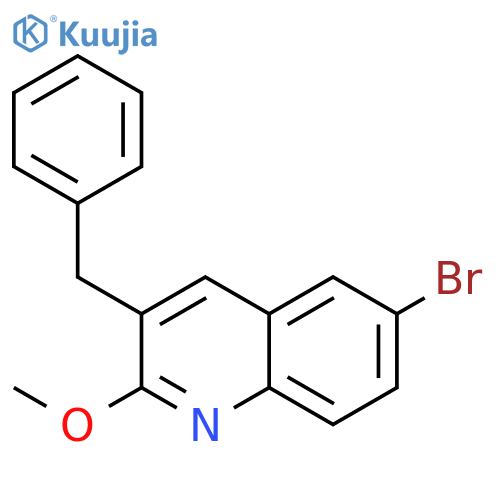 3-Benzyl-6-bromo-2-methoxyquinoline structure