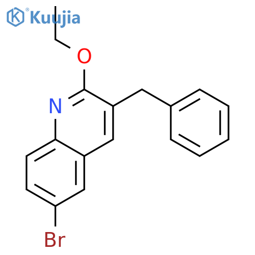 Quinoline, 6-bromo-2-ethoxy-3-(phenylmethyl)- structure