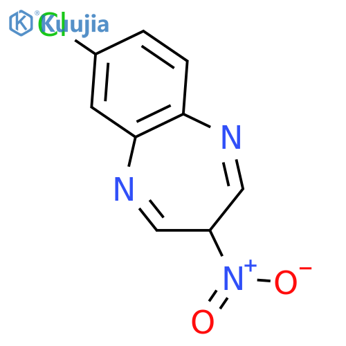 3H-1,5-Benzodiazepine, 7-chloro-3-nitro- structure