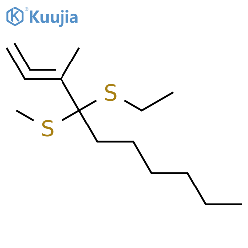 1,2-DECADIENE, 4-(ETHYLTHIO)-3-METHYL-4-(METHYLTHIO)- structure