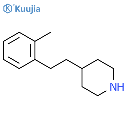 4-2-(2-methylphenyl)ethylpiperidine structure