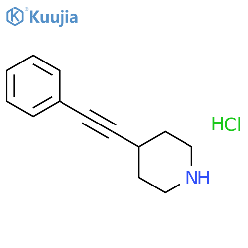 4-(Phenylethynyl)piperidine hydrochloride structure