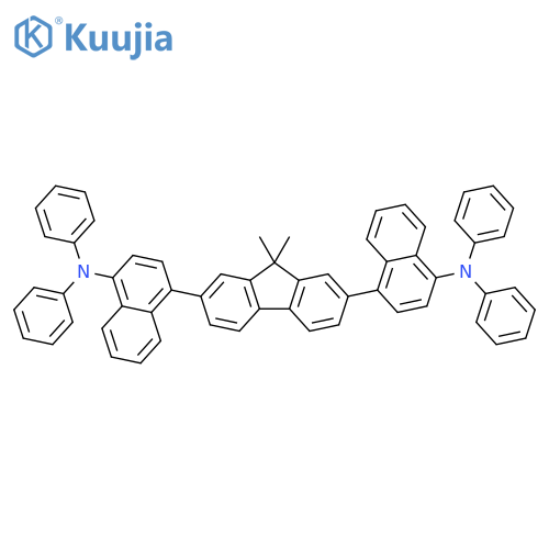 1-Naphthalenamine,4,4'-(9,9-dimethyl-9H-fluorene-2,7-diyl)bis[N,N-diphenyl- structure