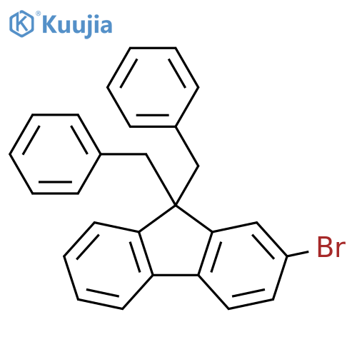9H-Fluorene, 2-bromo-9,9-bis(phenylmethyl)- structure