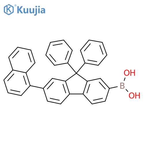 Boronic acid, [7-(1-naphthalenyl)-9,9-diphenyl-9H-fluoren-2-yl]- structure