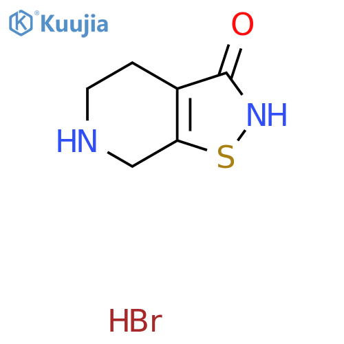 4H,5H,6H,7H-1,2thiazolo5,4-cpyridin-3-ol hydrobromide structure