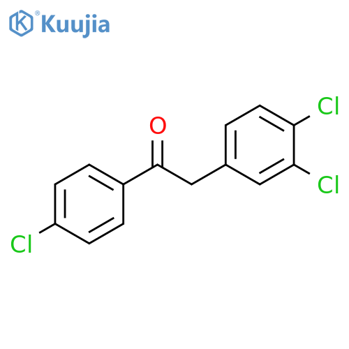 Ethanone, 1-(4-chlorophenyl)-2-(3,4-dichlorophenyl)- structure
