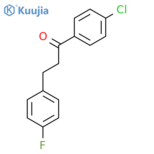 1-(4-chlorophenyl)-3-(4-fluorophenyl)propan-1-one structure