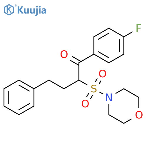 Morpholine, 4-[[1-(4-fluorobenzoyl)-3-phenylpropyl]sulfonyl]- structure