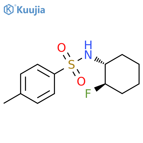 Benzenesulfonamide, N-[(1R,2R)-2-fluorocyclohexyl]-4-methyl-, rel- structure