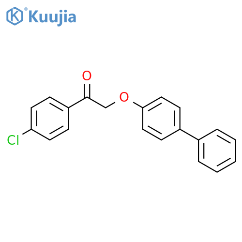Ethanone, 2-([1,1'-biphenyl]-4-yloxy)-1-(4-chlorophenyl)- structure