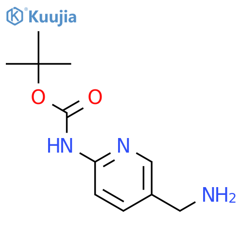 tert-butyl N-[[5-(aminomethyl)-2-pyridyl]methyl]carbamate structure