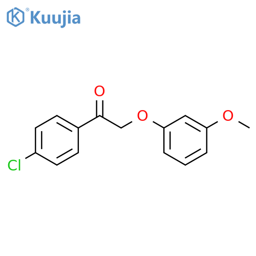 Ethanone, 1-(4-chlorophenyl)-2-(3-methoxyphenoxy)- structure