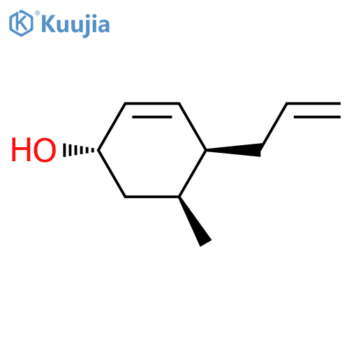 2-Cyclohexen-1-ol, 5-methyl-4-(2-propenyl)-, (1S,4S,5S)- (9CI) structure