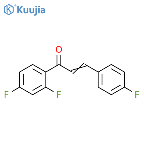 2-Propen-1-one, 1-(2,4-difluorophenyl)-3-(4-fluorophenyl)- structure