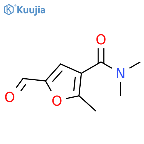 3-Furancarboxamide, 5-formyl-N,N,2-trimethyl- structure