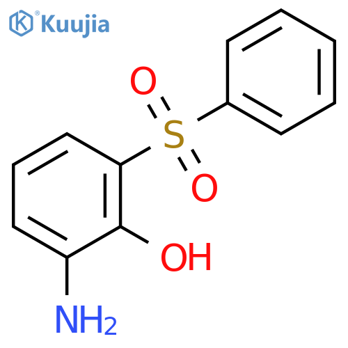 Phenol, 2-amino-6-(phenylsulfonyl)- structure