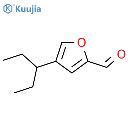 2-Furancarboxaldehyde, 4-(1-ethylpropyl)- structure