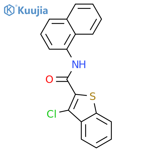 BENZO[B]THIOPHENE-2-CARBOXAMIDE, 3-CHLORO-N-1-NAPHTHALENYL- structure