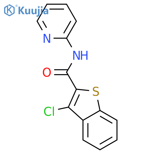BENZO[B]THIOPHENE-2-CARBOXAMIDE, 3-CHLORO-N-2-PYRIDINYL- structure