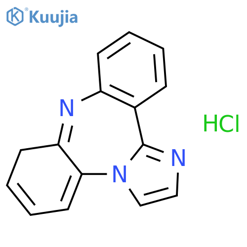 9H-Dibenz[b,f]imidazo[1,2-d][1,4]diazepine, hydrochloride structure