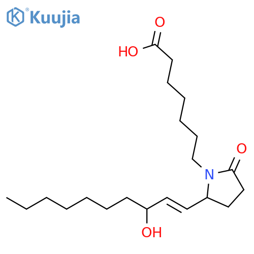 1-Pyrrolidineheptanoic acid, 2-(3-hydroxy-1-decenyl)-5-oxo- structure