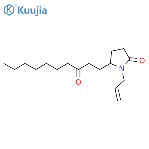 2-PYRROLIDINONE, 5-(3-OXODECYL)-1-(2-PROPENYL)- structure