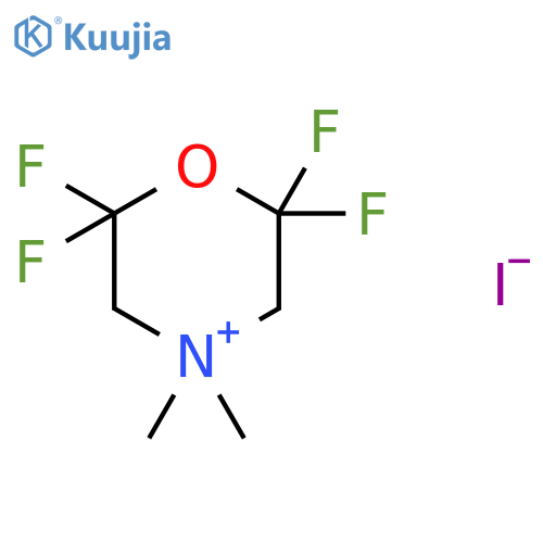 Morpholinium, 2,2,6,6-tetrafluoro-4,4-dimethyl-, iodide structure