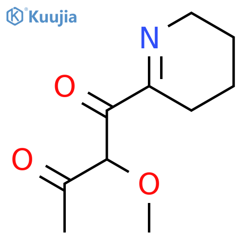 1,3-BUTANEDIONE, 2-METHOXY-1-(3,4,5,6-TETRAHYDRO-2-PYRIDINYL)- structure