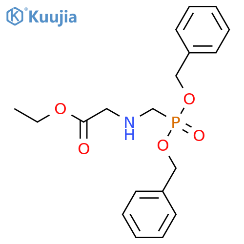 Glycine, N-[[bis(phenylmethoxy)phosphinyl]methyl]-, ethyl ester structure