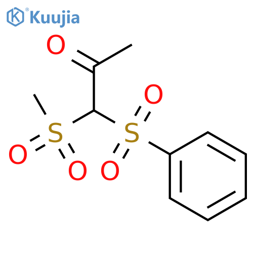 2-PROPANONE, 1-(METHYLSULFONYL)-1-(PHENYLSULFONYL)- structure