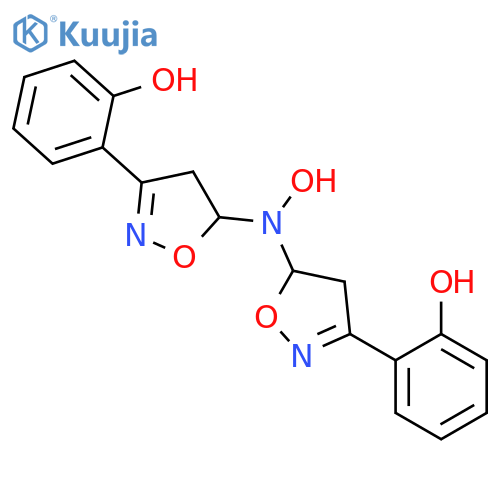 Phenol, 2,2'-[(hydroxyimino)bis(4,5-dihydro-5,3-isoxazolediyl)]bis- structure