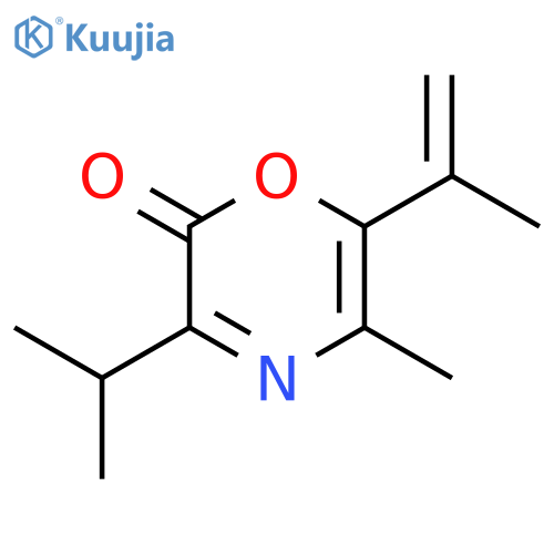 2H-1,4-Oxazin-2-one, 5-methyl-6-(1-methylethenyl)-3-(1-methylethyl)- structure